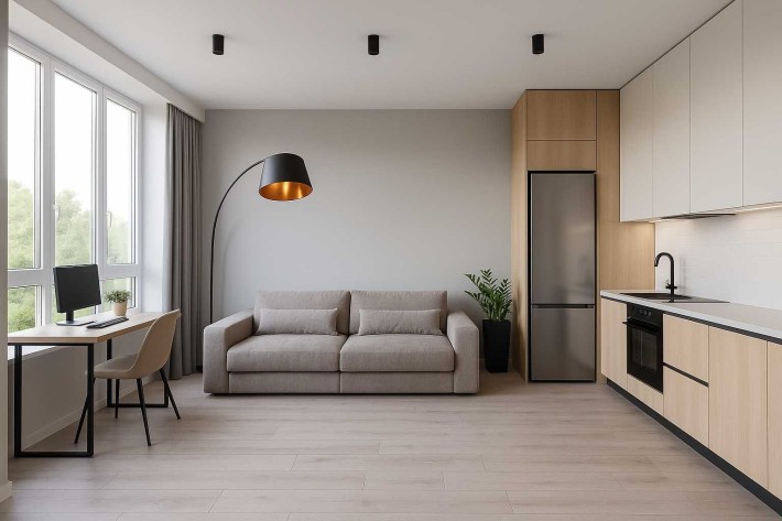 Квартира з власною земельною ділянкою 19,5 м2 Биківня - фото 1