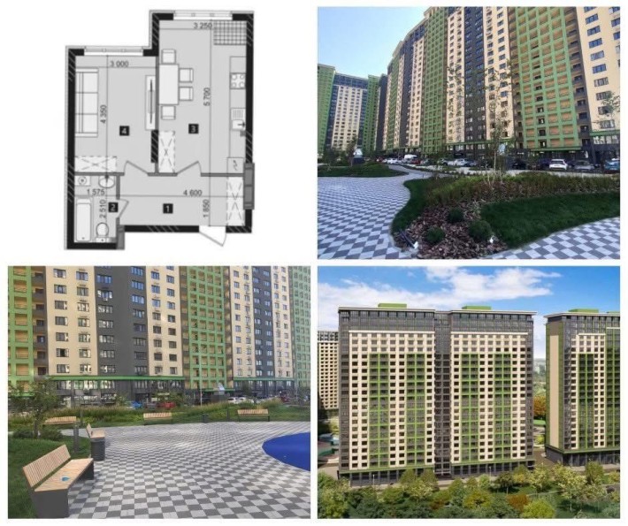 1-к квартира 43м вул. Максимовича 32, Ліко-Град, без комісії - фото 1