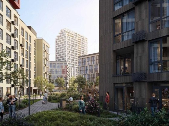 2-кімнатна квартира 58,58 м² з гардеробом і терасою ЖК Brother Киев