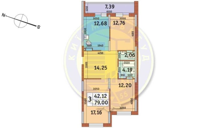 3к 79,5м2, вул. Каховська, 62А Микільсько-Слобідська метро Лівобережна - фото 1