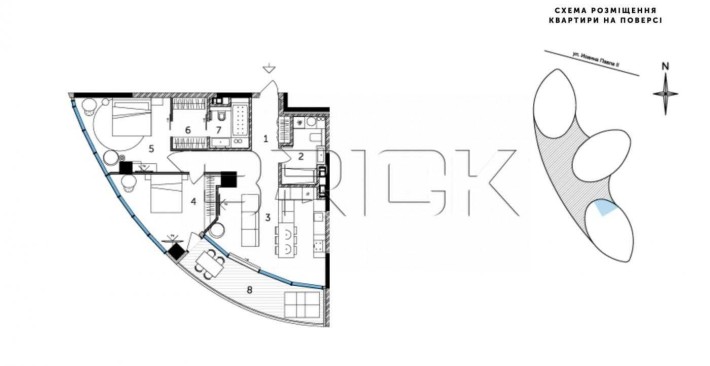 Квартира  Taryan towers Иоанна Павла,печерск,зверинецкая,Палац украина - фото 1