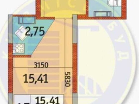 Простора 1к квартира, ЖК Райдужний, вул. Кибальчича 1 Киев