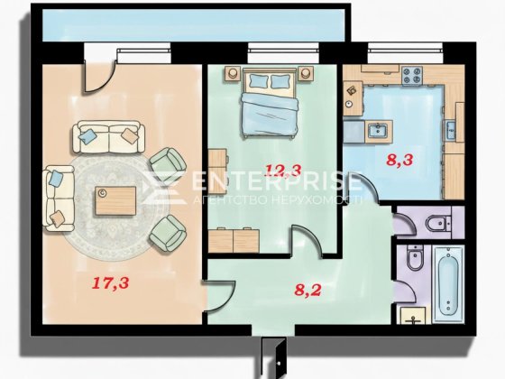 Продаж 2-к квартири з ремонтом та меблями  вул. Бальзака Троєщина Київ