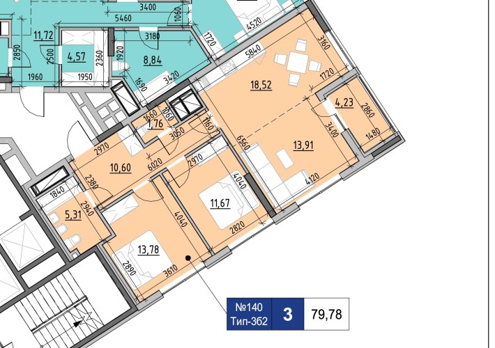 Актуально 1500$/м2 79м2 Розтермінування Nordica, Новопечерські Липки - фото 1
