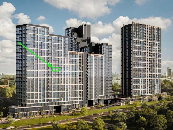 43м2 1750$/м2 Розтермінування ЖК Nordica біля Новопечерські Липки БЕЗ% Київ