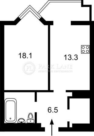 1-к, Саперне Поле 14/55, Французький квартал, - фото 1