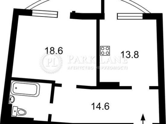 1к.Квартира 57кв.м. з чудовим плануванням!Урлівська 11/44 Киев