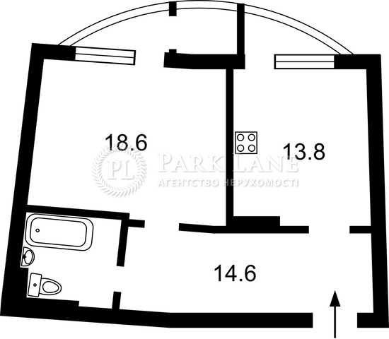 1к.Квартира 57кв.м. з чудовим плануванням!Урлівська 11/44 - фото 1