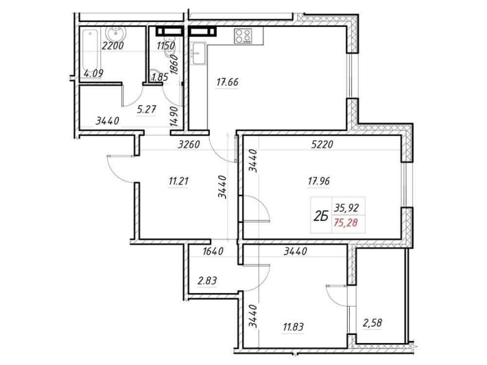 2к квартира ЖК Деснянський вул Електротехнічна, 43 - фото 1
