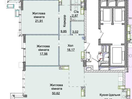 Продад квартири с терасою в один рівень 255м2 Новопечерські Липки
