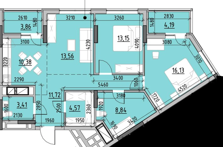 Продаж 3кімн. ЖК Nordica Residence 90м2 - фото 1