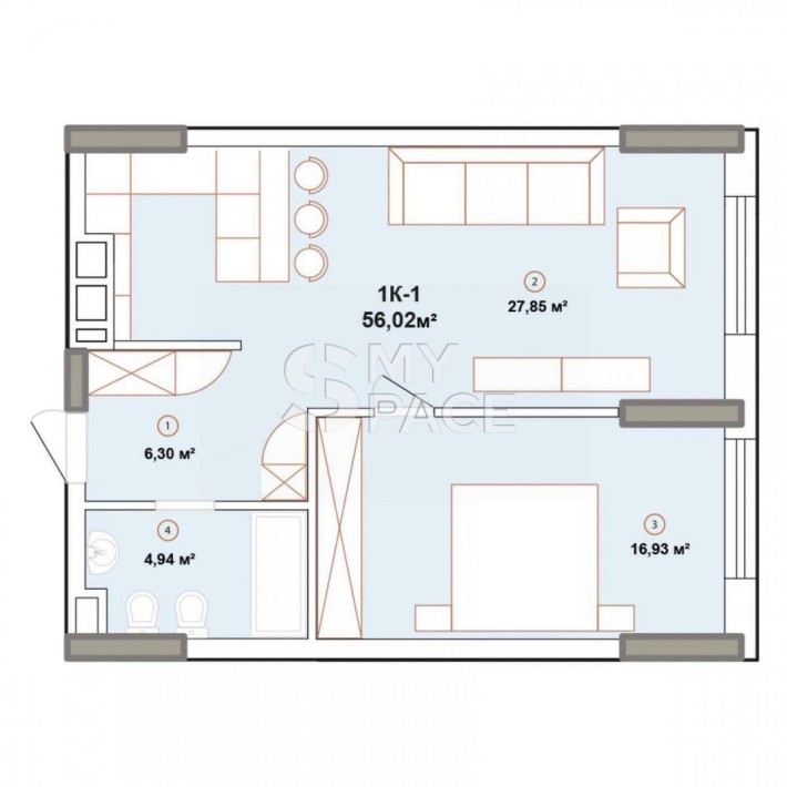 Продаж квартири ЖК Edelweiss House Звіринецька 57м2 перша секція - фото 1