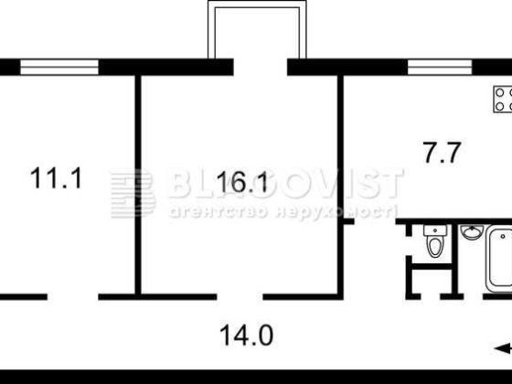 Продам 2-кімнатну квартиру біля метро на Подолі вул. Верхній Вал, 50 Київ