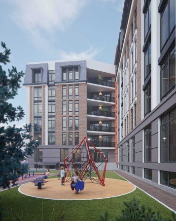 Віддалене придбання. Трикімнатна квартира 92.53м² з двориком в Києві - фото 1