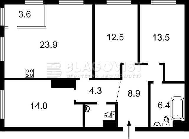 Продаж 3к Олеся Олександра 8/17 ЖК Варшавський Плюс - фото 1