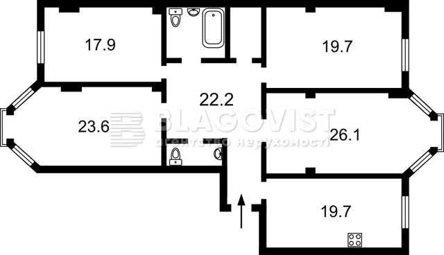 Продам 4 кімн.квартиру  ЖК "Златоустівський"  Полтавська, 10  140 кв.м - фото 1