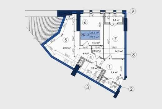 Продаж 3к квартири | ЖК Manhattan City | Без ремонту - фото 1