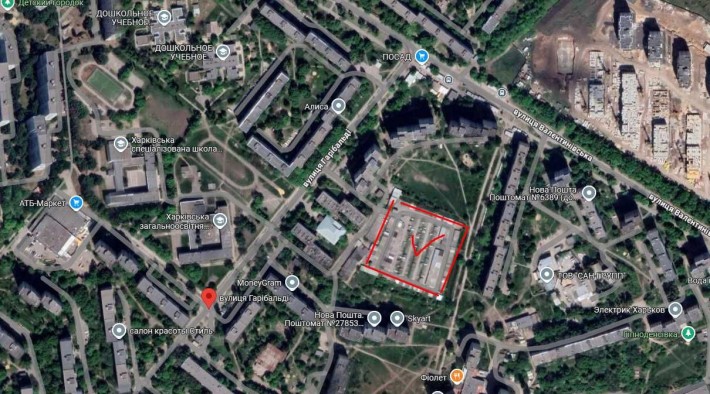 Сдам гараж, стояночное место Салтовка, улица Гарибальди - фото 1