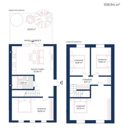 Чотирьохкімнатна квартира 108м². Віддалене придбання - фото 1