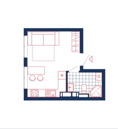 БЕЗ ПОСЕРЕДНИКІВ! Квартира 21 м2 в Києві, 1 кімнатна квартира - фото 1