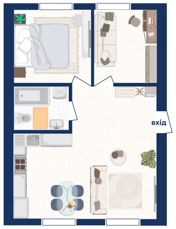 Євродвушка з укриттям 50м². Від надійного забудовника Liverpool House - фото 1