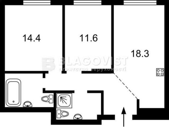 Продам 2кімн.квартиру ЖК "Варшавський-3"  63 кв.м Будинок 10.5 Київ