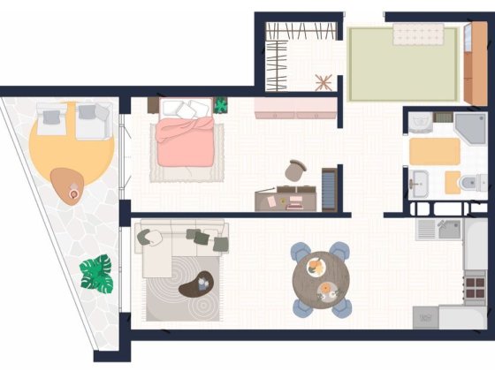 Є РОЗТЕРМІНУВАННЯ! Двокімнатна квартира Київ, квартира з терасою Киев