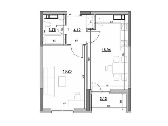OkLAND ОКЛАНД 1 кімнатна квартира без ремонту від власника!