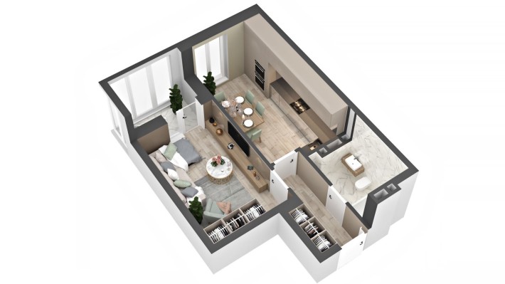 1к квартира - City Hub - ВЛАСНИК - БЕЗ% - Кудряшова (Мокра) - Сіті Хаб - фото 1