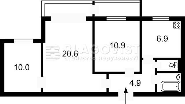 Продаж 3 кімнатна на Шаповалова, Мокра! Метро Вокзальна! - фото 1