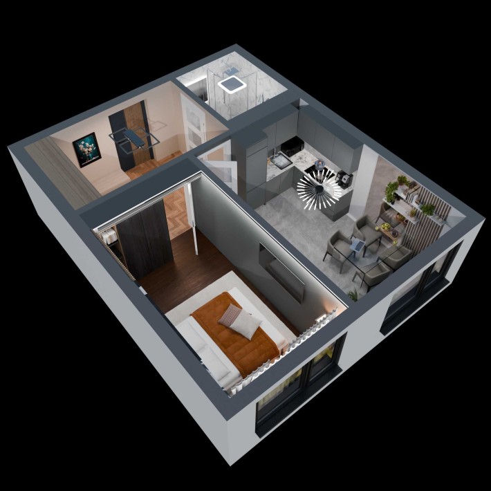 Євродвушка в Києві 39м². Віддалене придбання - фото 1