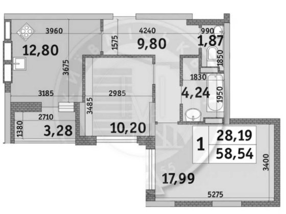 2-кімнатна квартира, вул. Кадетський Гай 12, ЖК «Медовий», Київ Киев