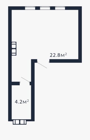 1 квартира в Києві, квартира 27 м2, квартира біля Метро Теремки - фото 1