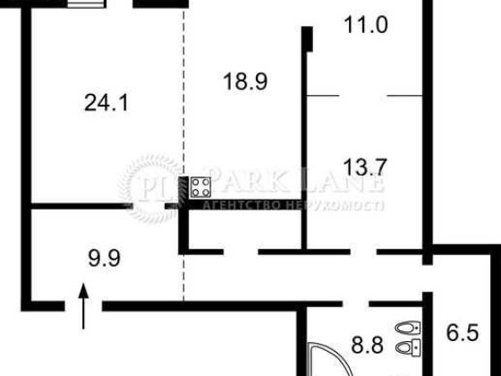 2к в Центрі, Саксаганського, Botanic Towers, 110м, метро Університет Киев