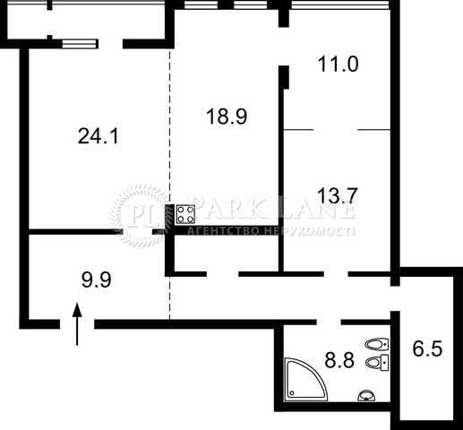 2к в Центрі, Саксаганського, Botanic Towers, 110м, метро Університет - фото 1