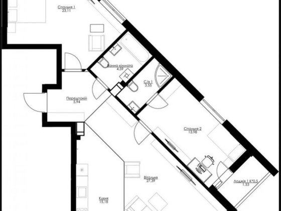Продажа квартиры с частичным ремонтом ЖК Сан Франциско пр Берестейский Киев