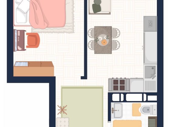 ВІД ЗАБУДОВНИКА! 1 кімнатна квартира, квартира в новобудові Київ Киев