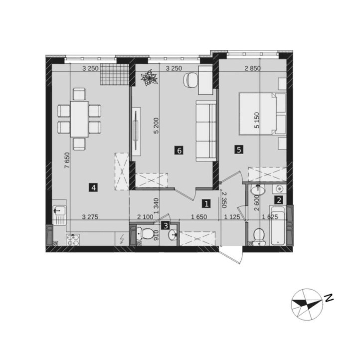 2-к квартира 71м від забудовника в ЖК "LikoGrad Perfect Town" - фото 1