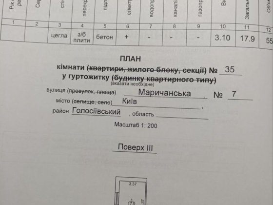Продам кімнату в гуртожитку в дуже зручному і тихому місці Киев