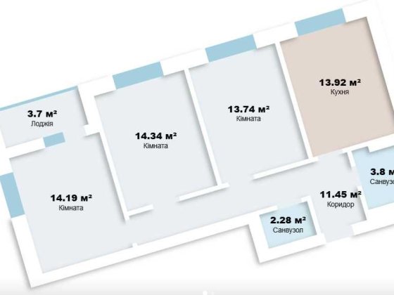 Продаж 3 кімнати 1149$ кв.м. БЕЗ КОМІСІЇ вул.Шевченка (Ближній центр) Львів