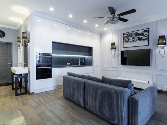 Дизайнерская квартира( 2 спальни) жк Санторини / 10 Фонтана Одеса