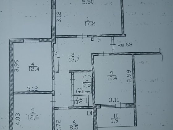 Оренда 4 х кімнатної квартири Славутич