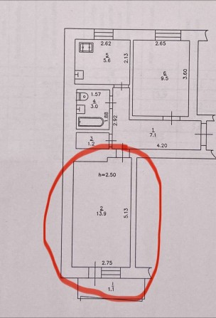 Здам кімнату в 2-кімнатній квартирі. Центр міста - фото 1