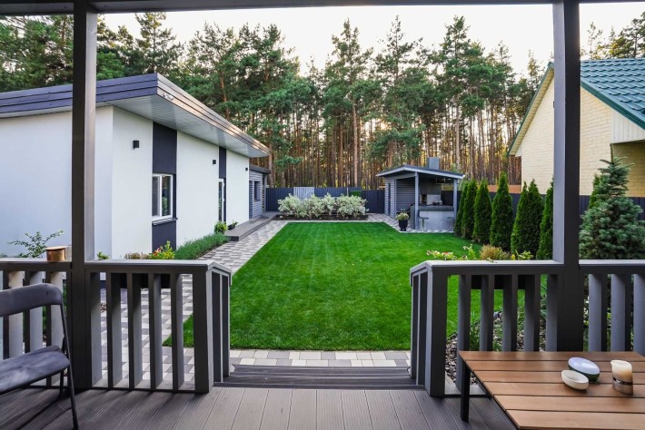 Подобова оренда будинків у лісі з чаном та лазнею, приватна територія - фото 1