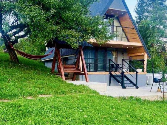 Оренда котеджу з ЧАНОМ та басейном в Карпатах на 4-6чол. с.Микуличин Микуличин