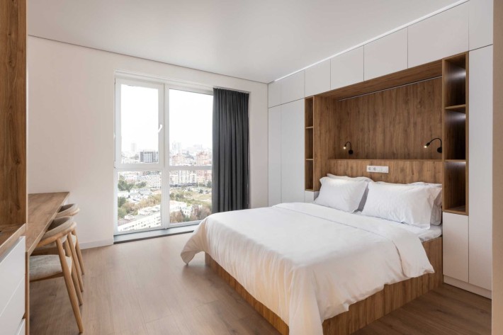 Подобова оренда сучасних 1к апартаментів поблизу м. Деміївська (10 хв) - фото 1