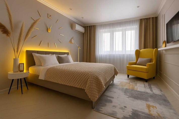 Современная квартира с 2 спальнями. Центр. Посуточно,почасово,подобово - фото 1