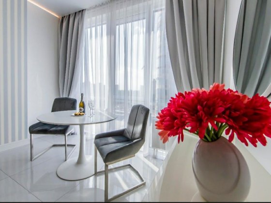 Посуточно Панорамная квартира с новым ремонтом, Smart Plaza Киев