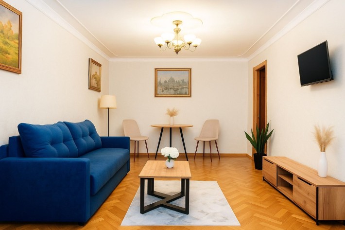 2к квартира посуточно Харьков, метро Дворец Спорта, Smart TV, парковка - фото 1