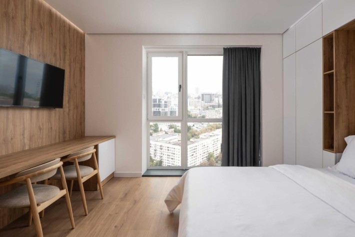 Подобова оренда 1к апартаментів у готелі "Lumen living" м. Деміївська - фото 1